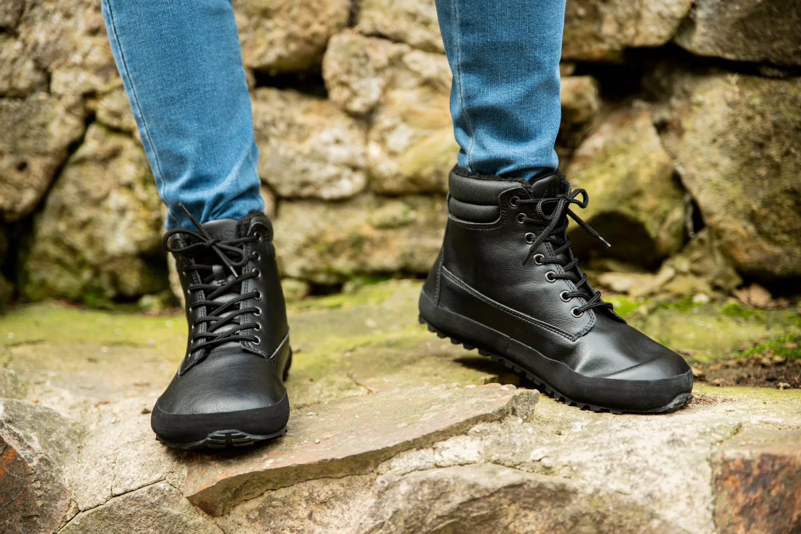 Men's winter barefoot boots Shuma Winter black
