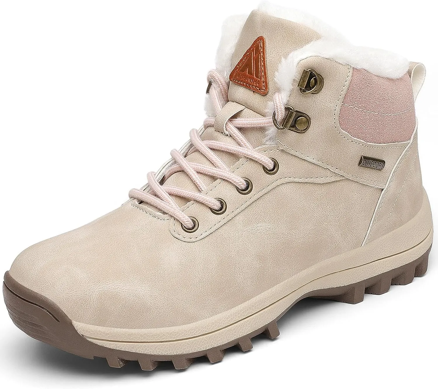 Mishansha Winter Boots for Men Women Waterproof Snow Boots Warm Lined Non Slip Hiking Boot