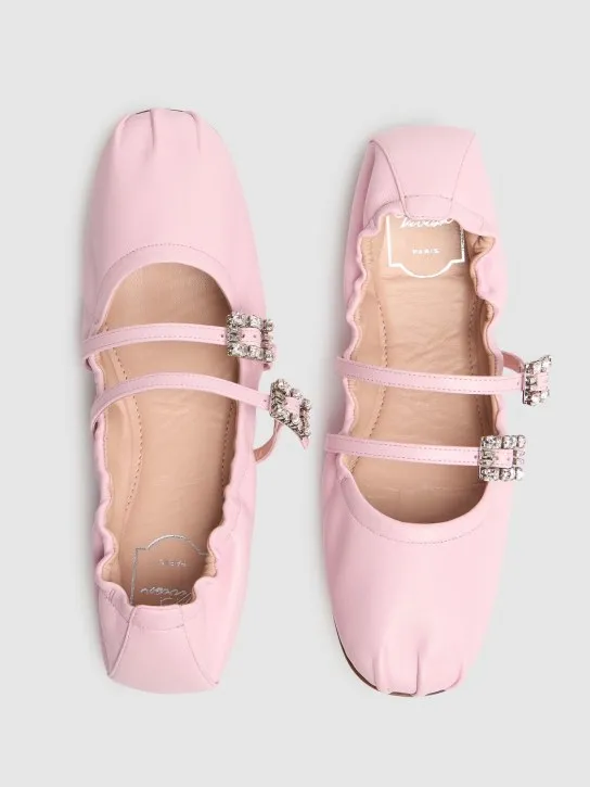Roger Vivier   5mm Mini Strap leather ballerina flats 