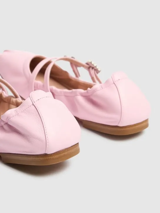 Roger Vivier   5mm Mini Strap leather ballerina flats 